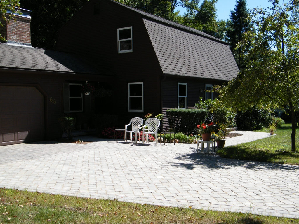 techo-bloc custom cut paver driveway longmeadow ma