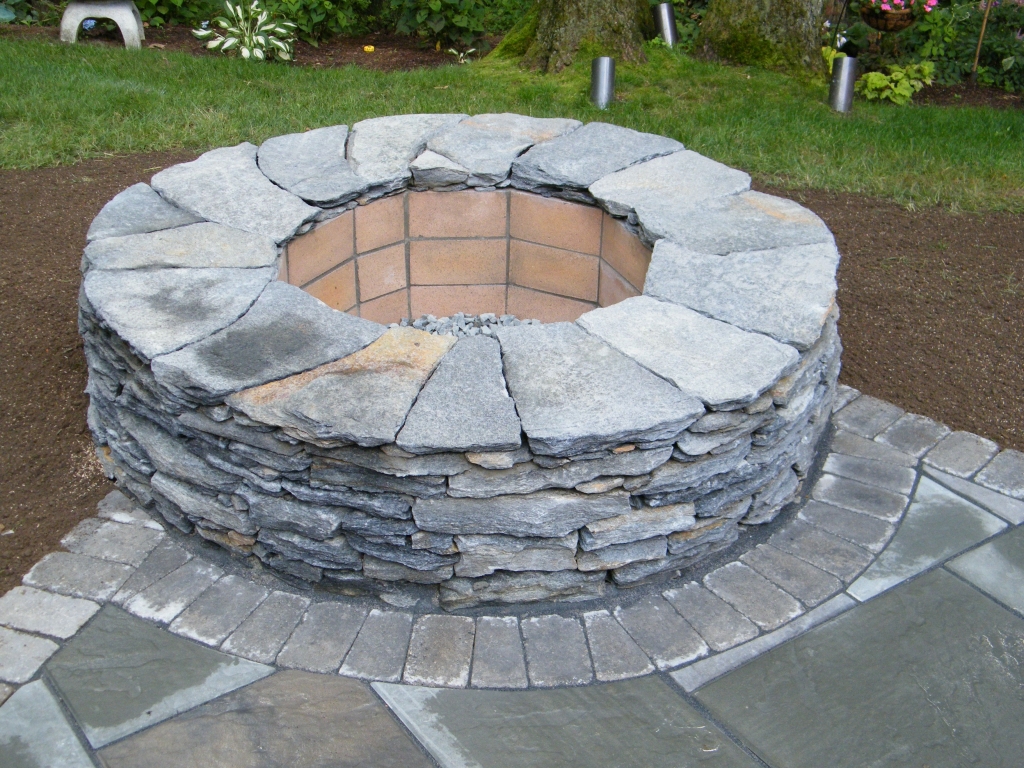 custom fire pit from natural stone southwick ma
